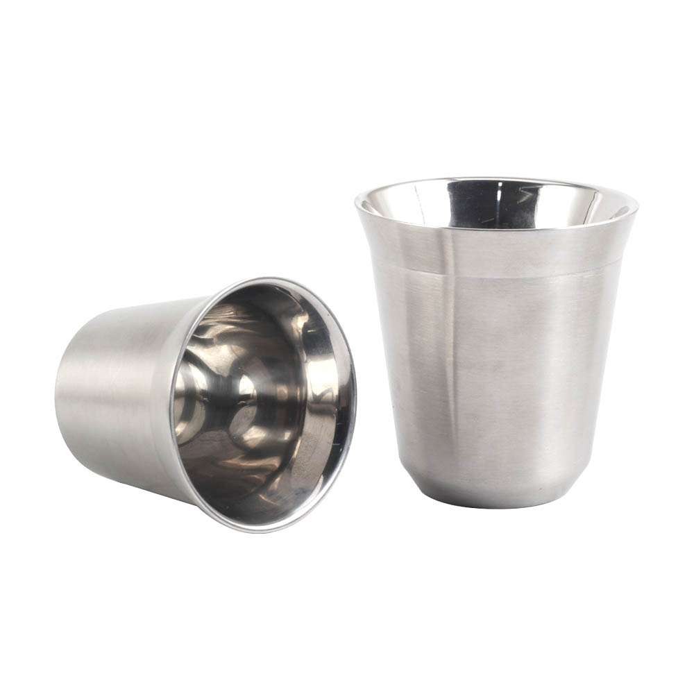 Stainless Steel Espresso Cups Double Wall Insulated Coffee Mugs