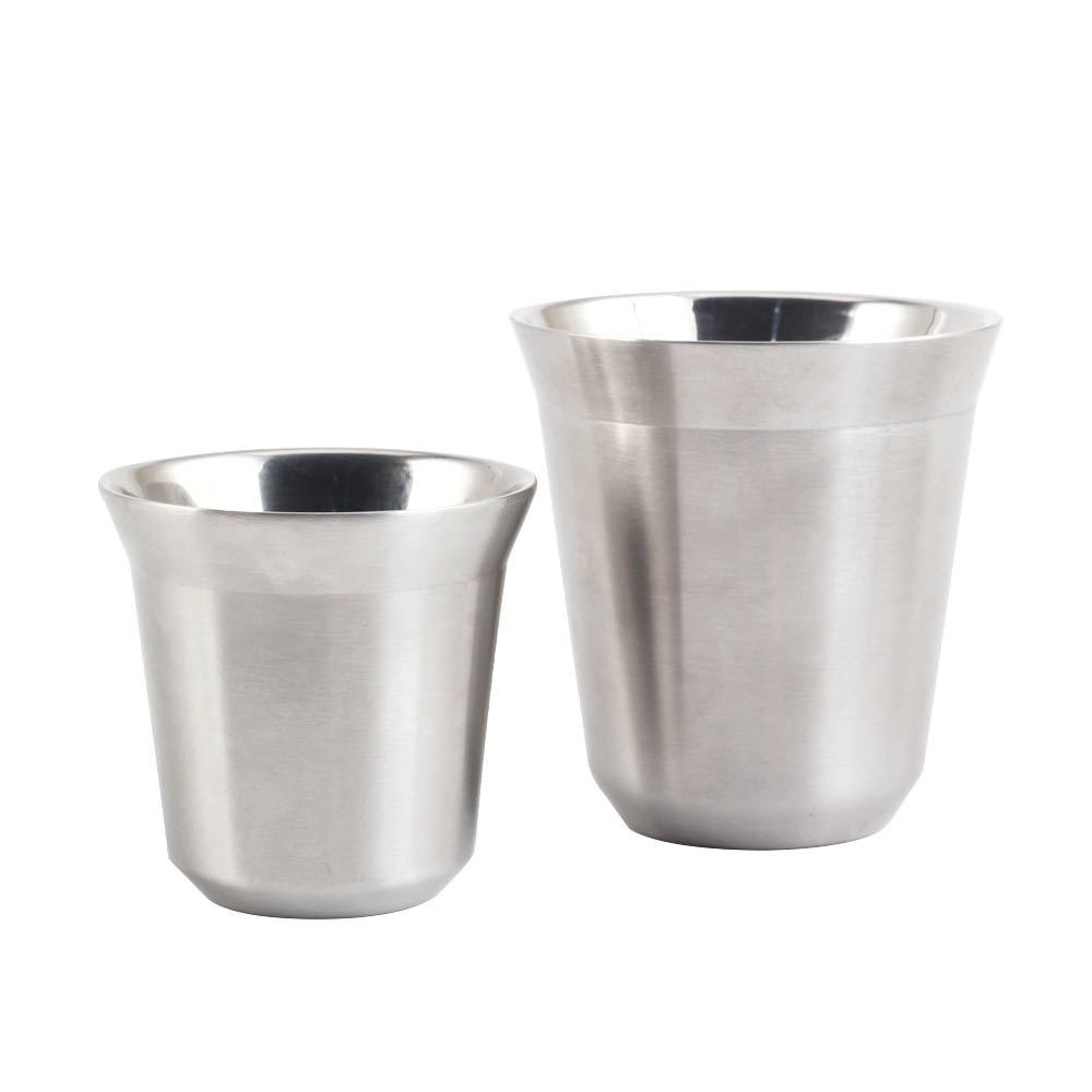 Stainless Steel Espresso Cups Double Wall Insulated Coffee Mugs