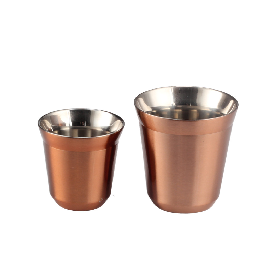 Double Wall Stainless Steel Espresso Cups