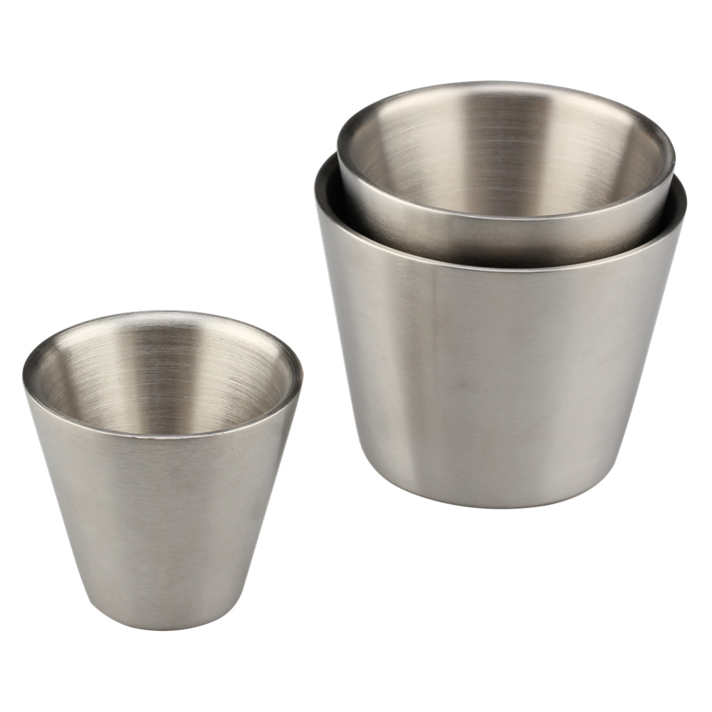 Stainless Steel Double Walled Insulated Cups(Set Of 3)