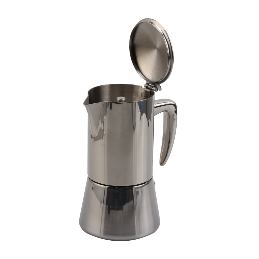 Stainless Steel Italian Coffee Machine Maker Induction Moka Pot