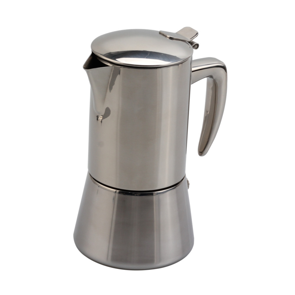 Stainless Steel Italian Coffee Machine Maker Induction Moka Pot