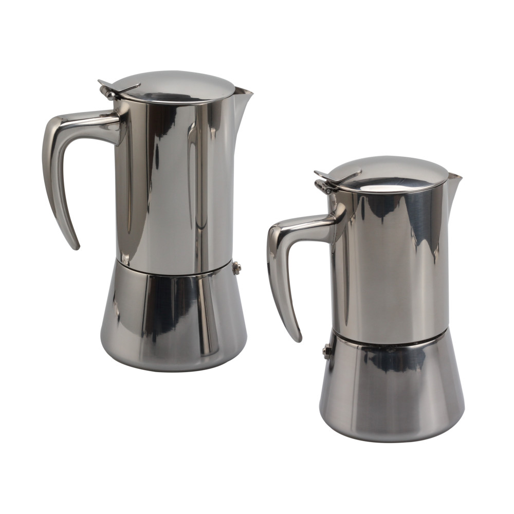 Stainless Steel Italian Coffee Machine Maker Induction Moka Pot