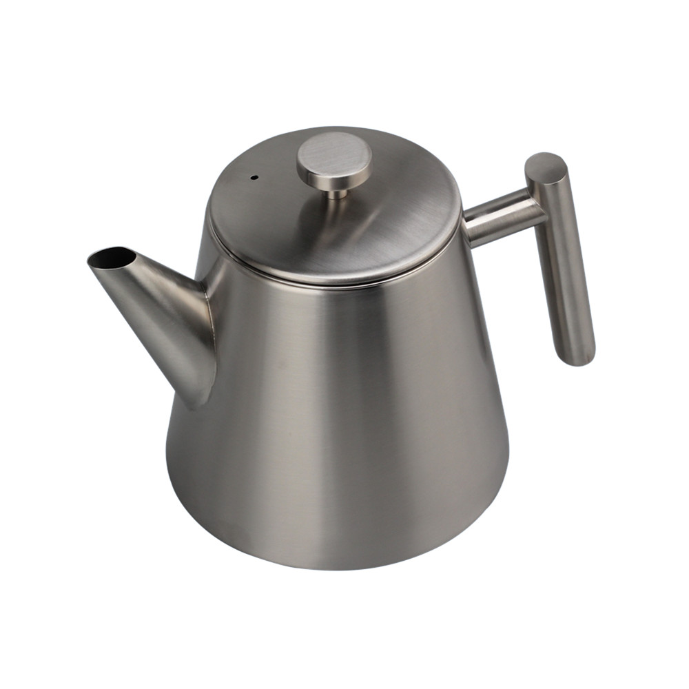 1l Teapot Container With Filter, Stainless Steel Teapot