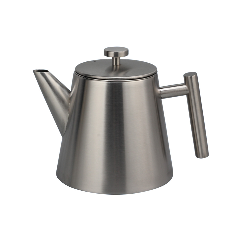 1l Teapot Container With Filter, Stainless Steel Teapot