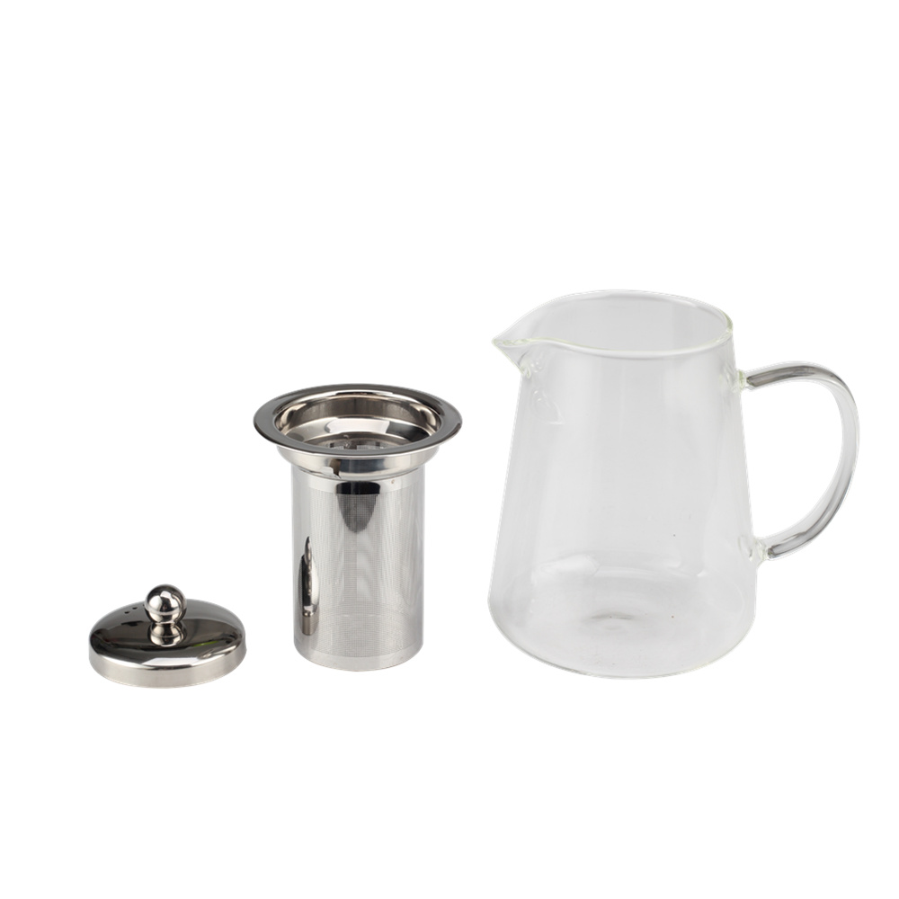 Borosilicate Tea Pot With Removable Stainless Steel Infuser