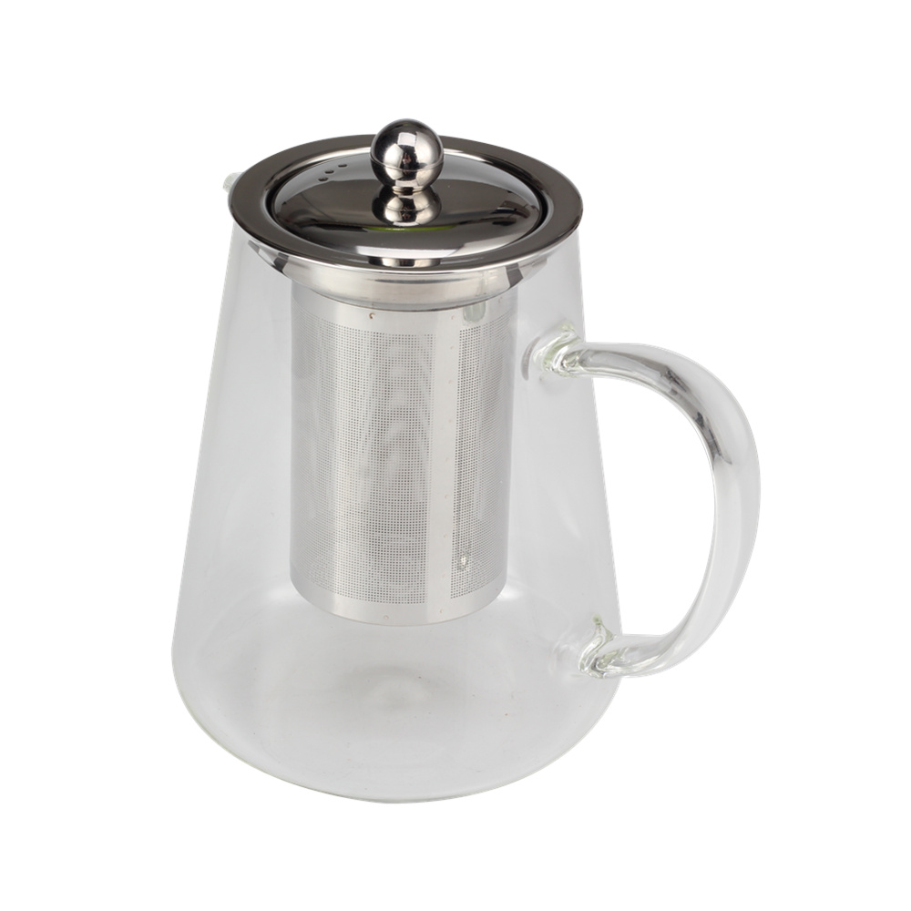 Borosilicate Tea Pot With Removable Stainless Steel Infuser