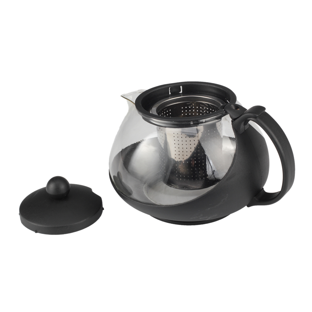 Glass Teapot With Heat Resistant Stainless Steel Infuser Perfect for Tea And Coffee