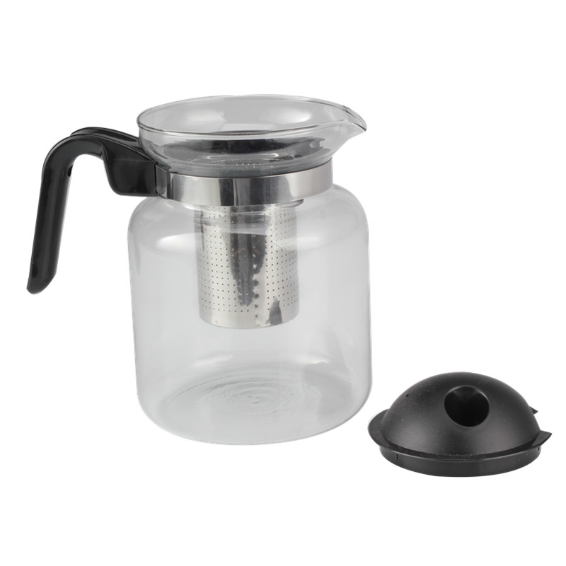 Glass Teapot With Stainless Steel Infuser Perfect for Tea And Coffee