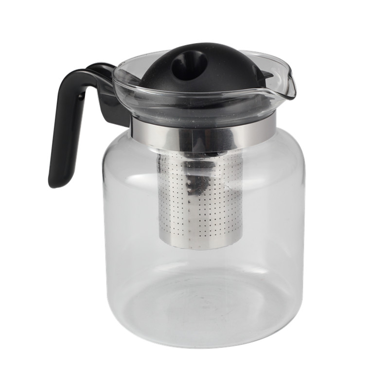 Glass Teapot With Stainless Steel Infuser Perfect for Tea And Coffee