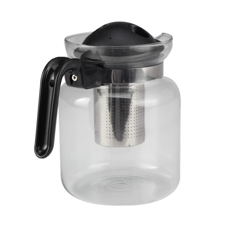 Glass Teapot With Stainless Steel Infuser Perfect for Tea And Coffee