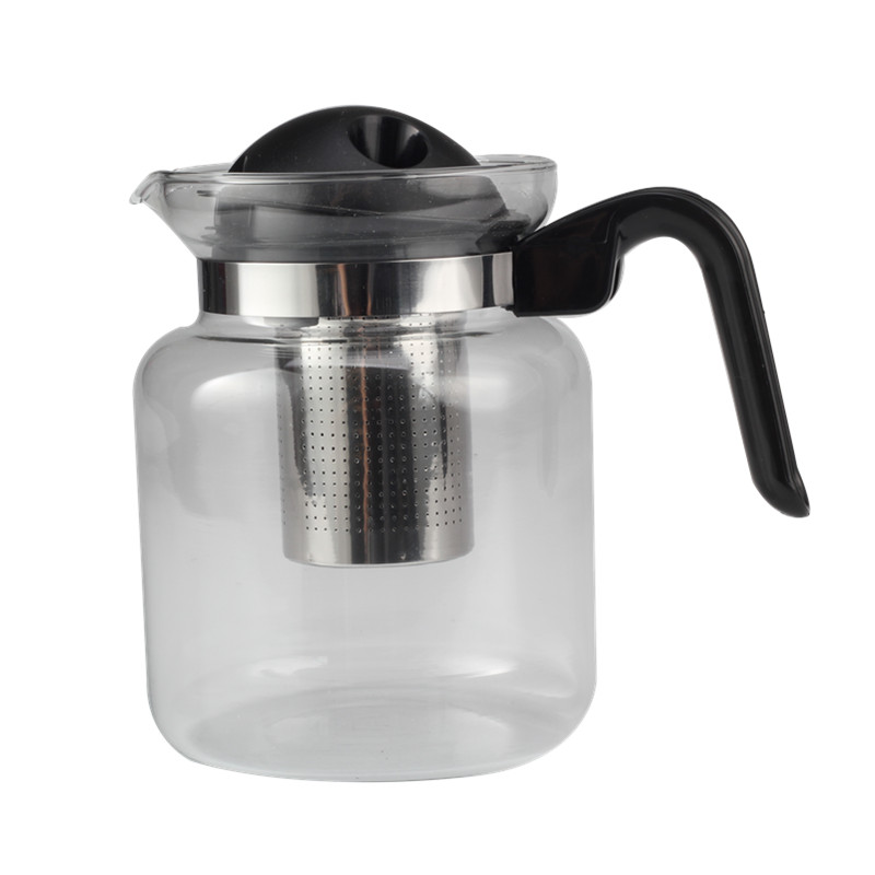 Glass Teapot With Stainless Steel Infuser Perfect for Tea And Coffee