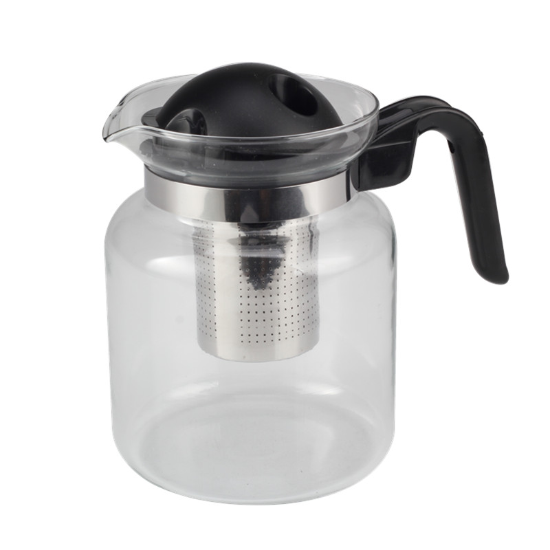 Glass Teapot With Stainless Steel Infuser Perfect for Tea And Coffee