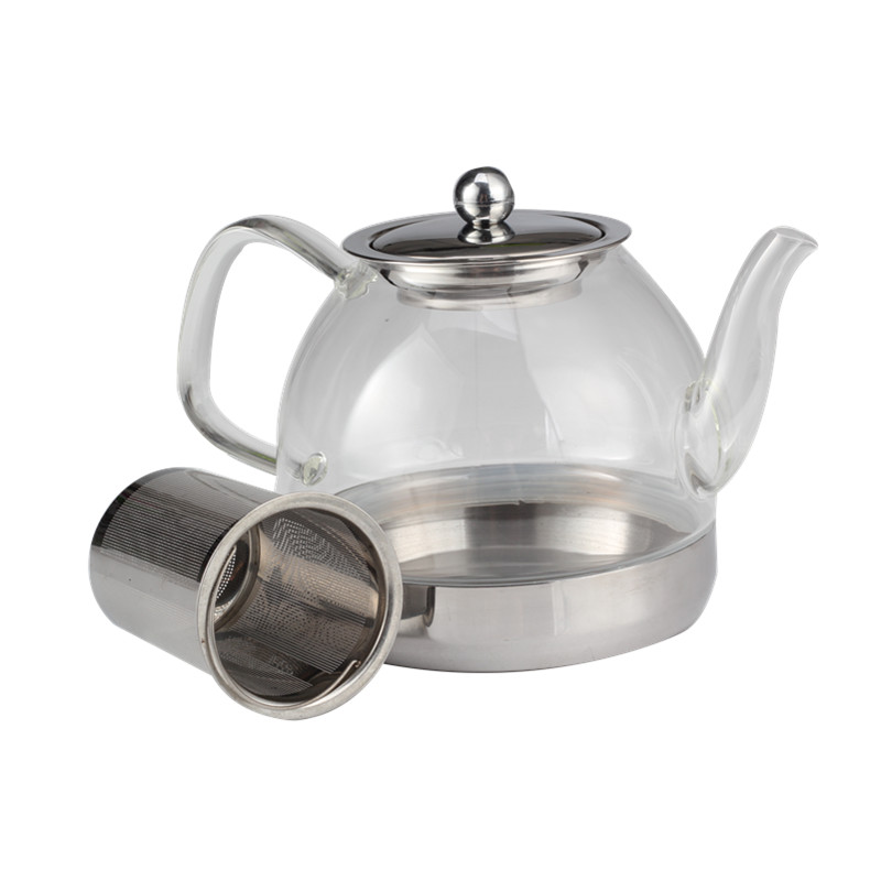 Clear Teapot Infuser With Heat Resistant And Loose Leaf Teapot Infuser