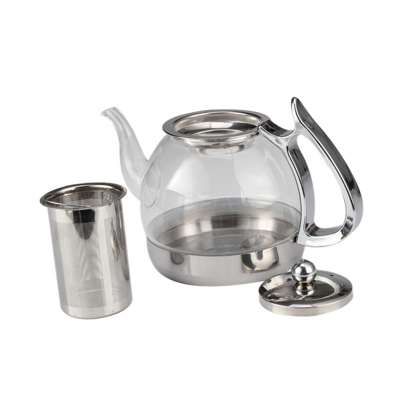 Clear Teapot Infuser With Loose Leaf Teapot Infuser