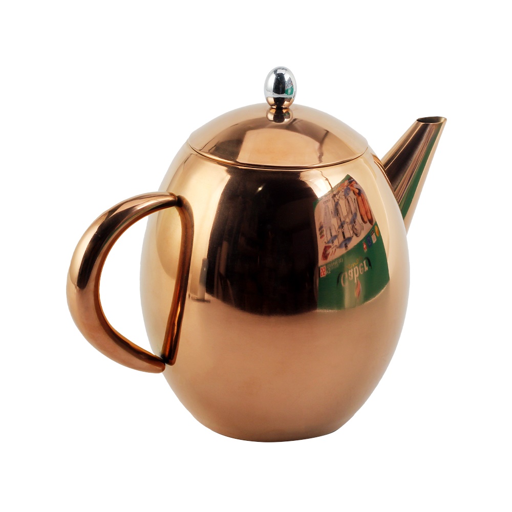 Double Walled Stainless Steel Teapot Coffee Pot