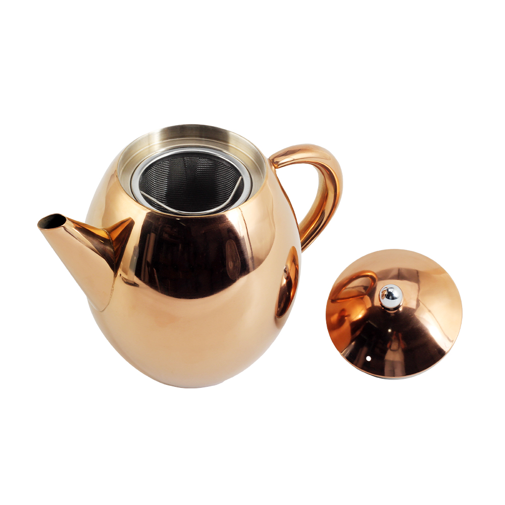 Double Walled Stainless Steel Teapot Coffee Pot