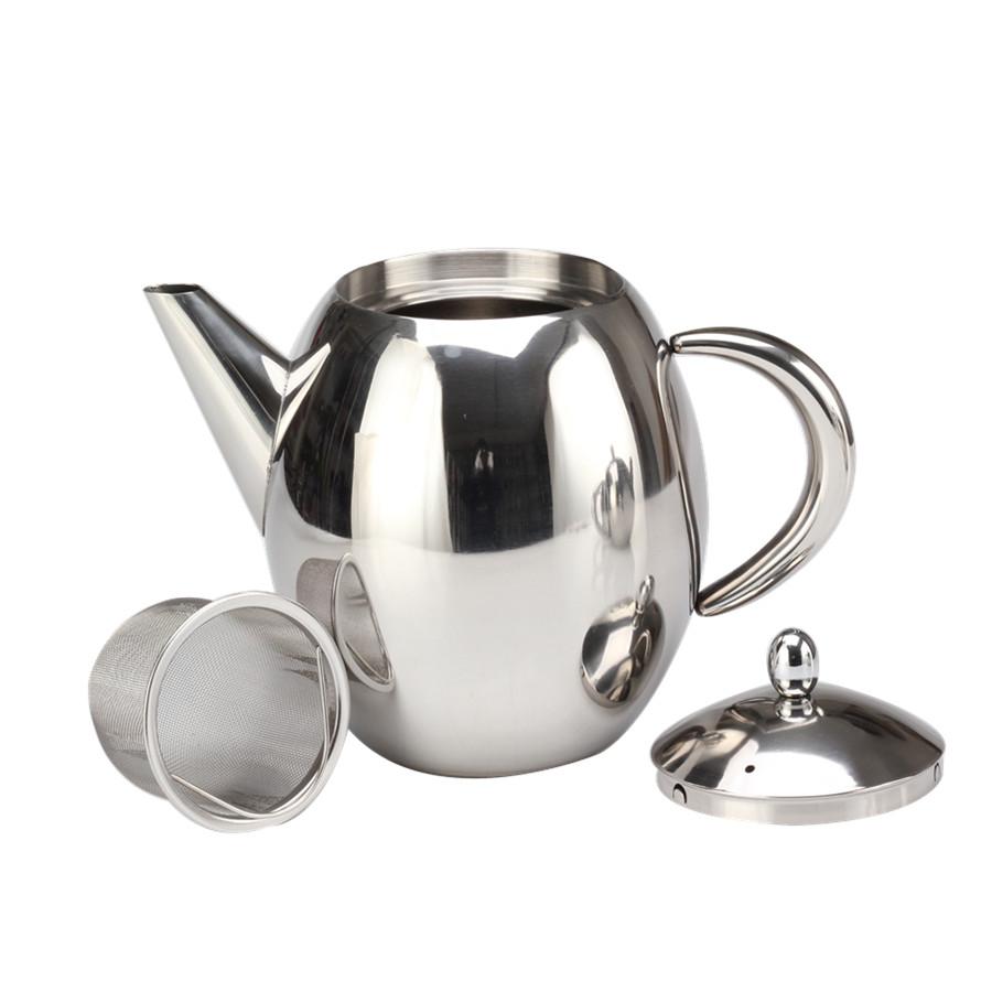 Double Walled Stainless Steel Tea Containing Kettle