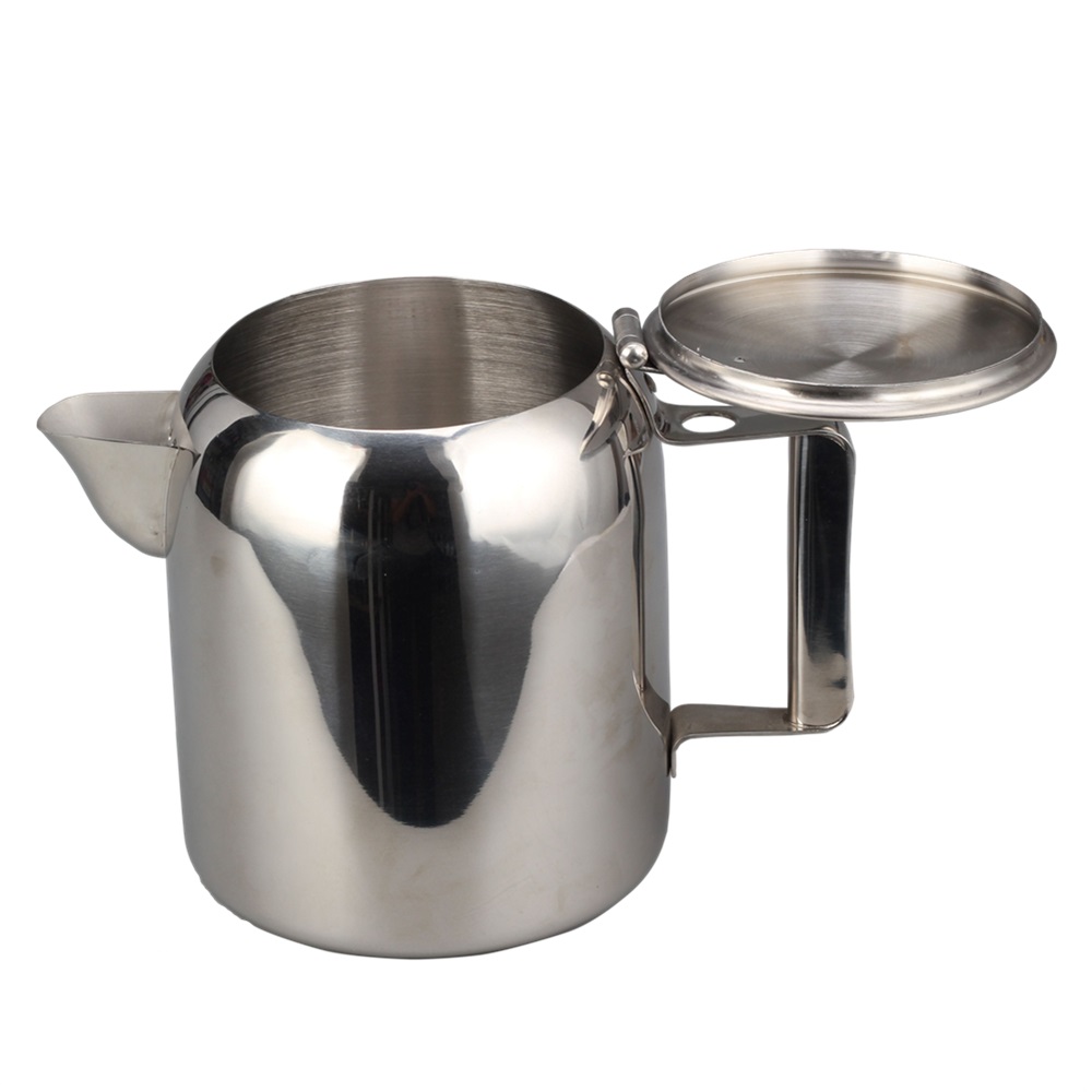 Double Walled Stainless Steel Teapot, Flip Up Kettle