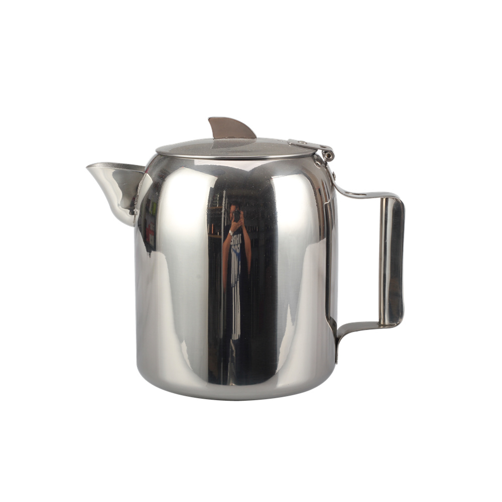 Double Walled Stainless Steel Teapot, Flip Up Kettle