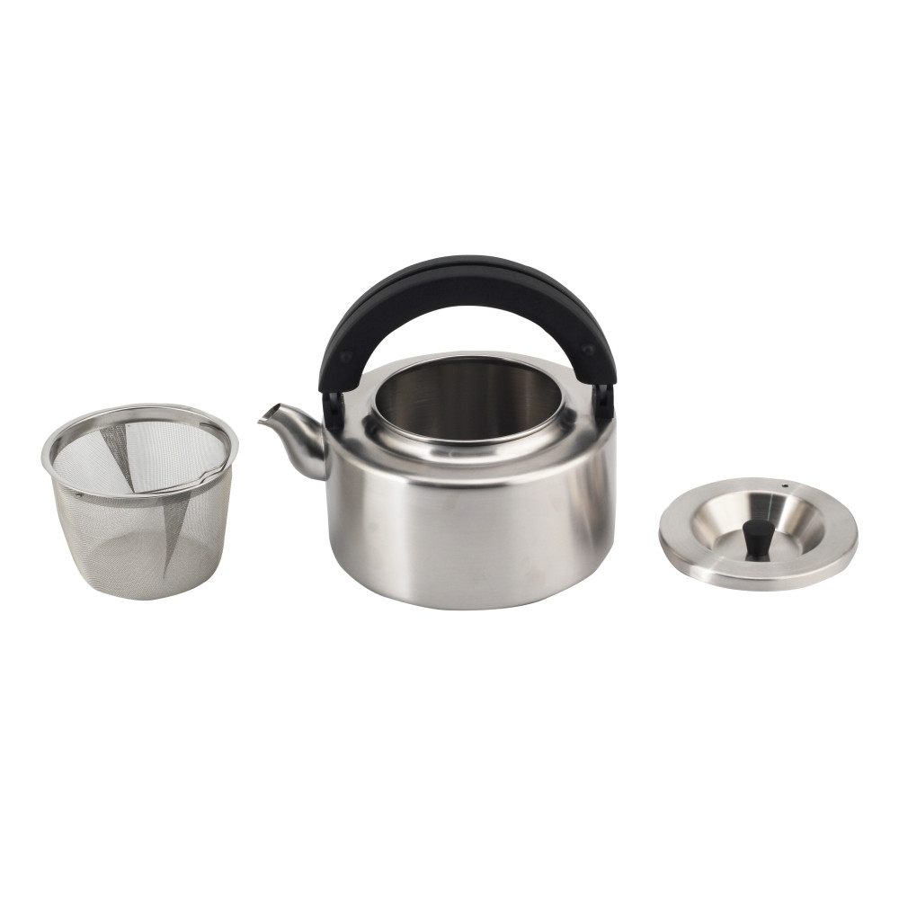 Large Capacity Stainless Steel Teapot With Foldable Handle