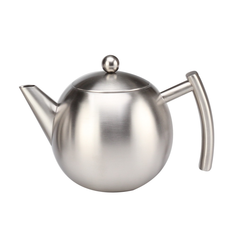 Double Walled Stainless Steel Tea Containing Kettle, Easy Pour Tea Pot