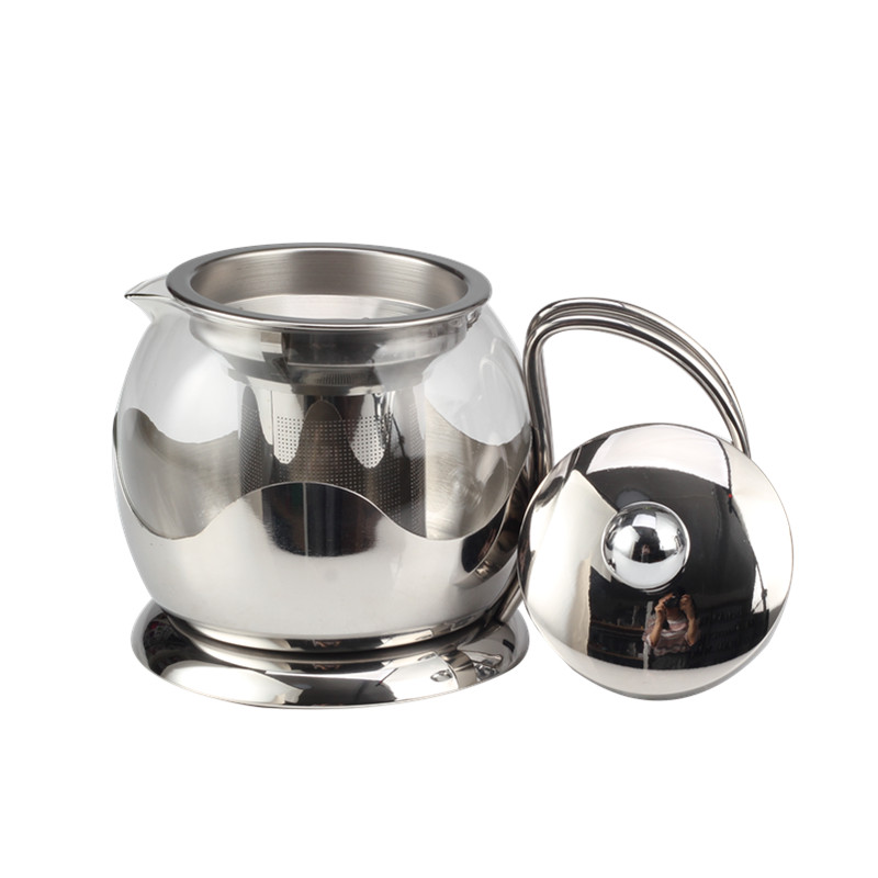 Glass Teapot Insulated Tea Cup With Infuser