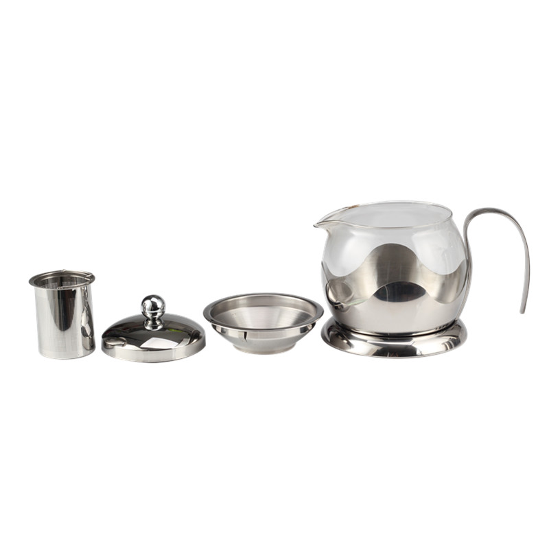 Glass Teapot Insulated Tea Cup With Infuser