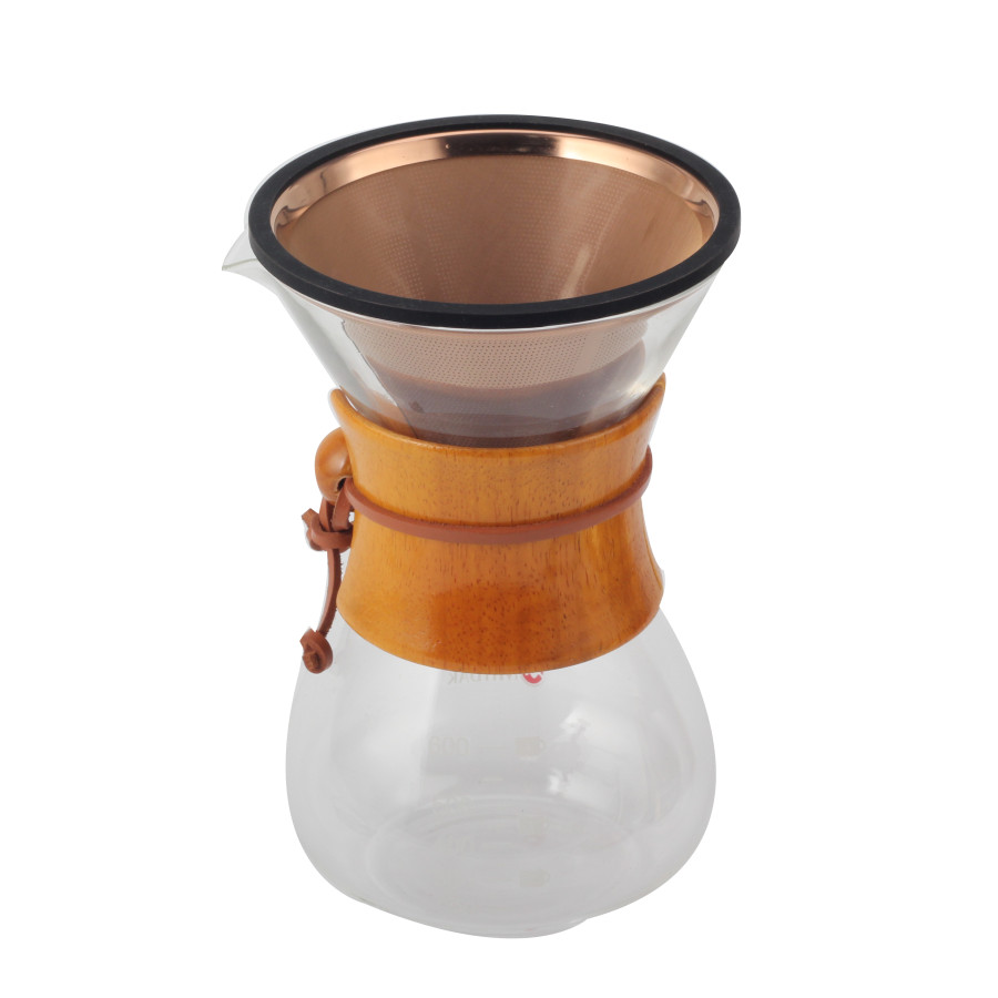 Reusable Drip Coffee Filter, Paperless Permanent Drip Cone Coffee Filter