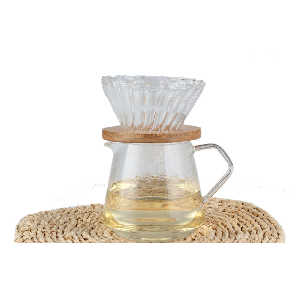 Borosilicate Glass Filter, Coffee Pour Over Set for Home&Office