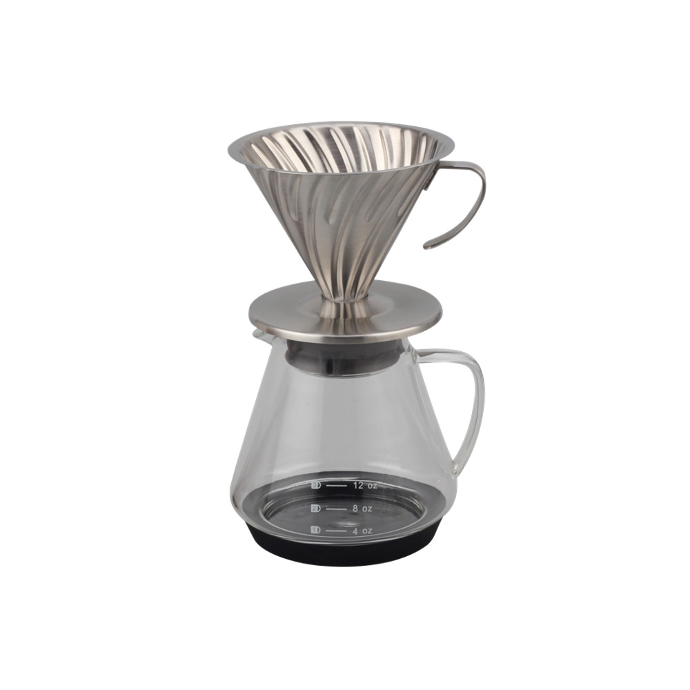 Premium Stainless Steel Coffee Filter Cone Dripper Cup