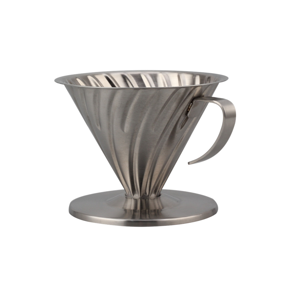 Premium Stainless Steel Coffee Filter Cone Dripper Cup