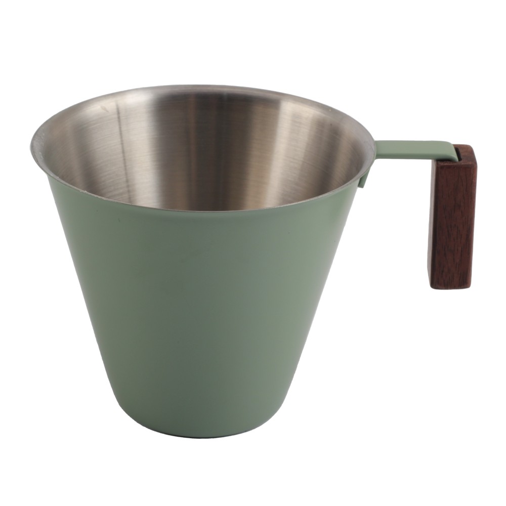 Metal Measuring Cup With Wood Handle