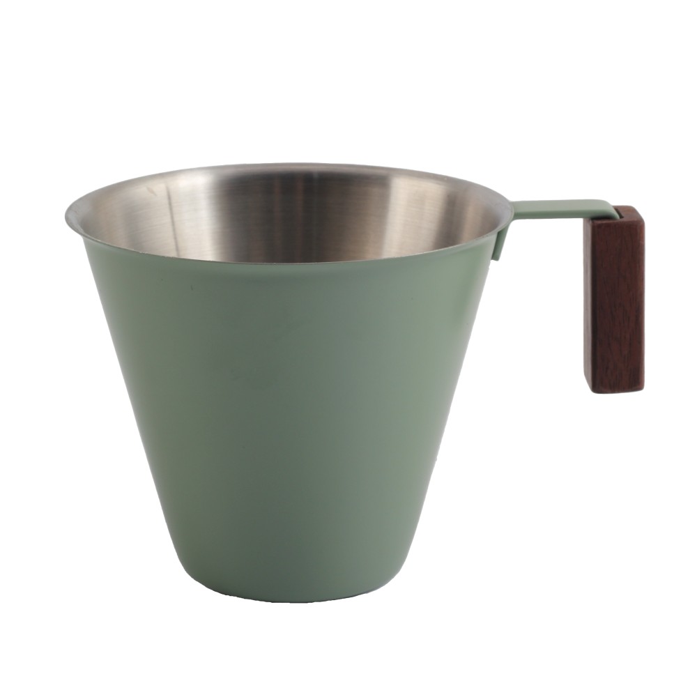 Metal Measuring Cup With Wood Handle