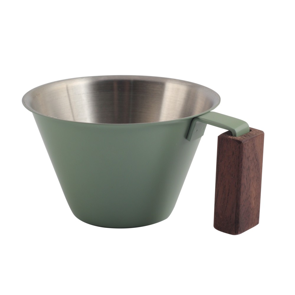 Metal Measuring Cup With Wood Handle