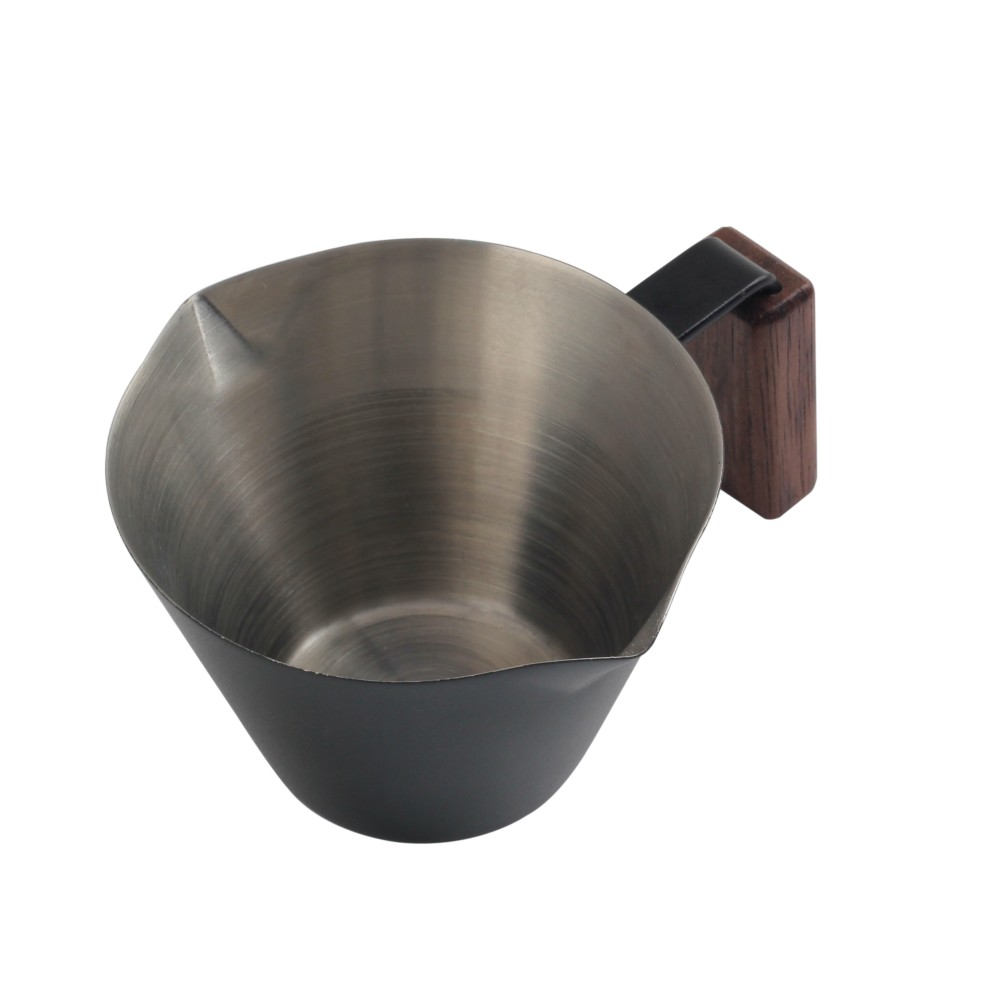 Double Spouts Stainless Steel Espresso Pouring Cup