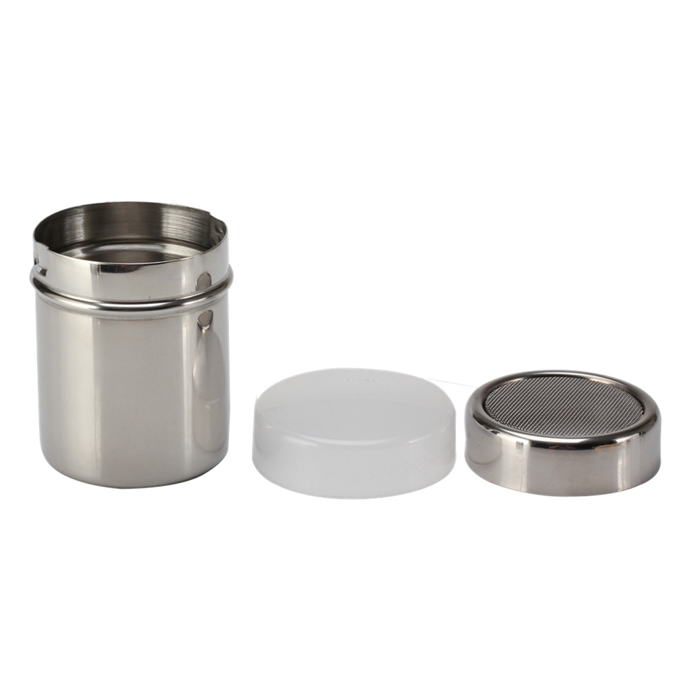 Stainless Steel Powder Shaker Mesh Chocolate Shaker Flour Coffee Sifter Jars