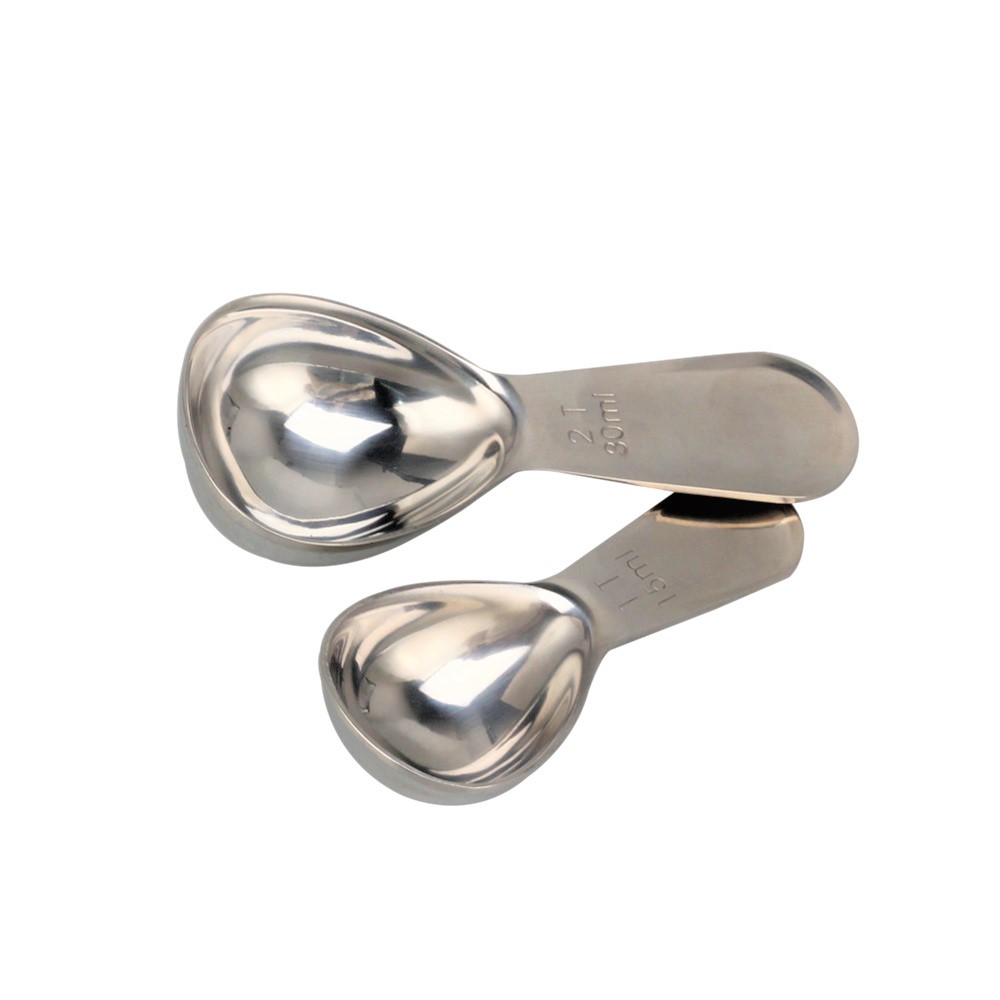 Coffee Scoop in 2 Sizes(15ml And 30ml), Stainless Steel Measuring Spoons