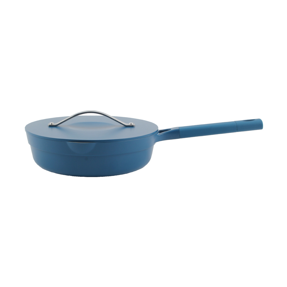 Coating Technology, Aluminum Casting Deep Frying Pan With Lid