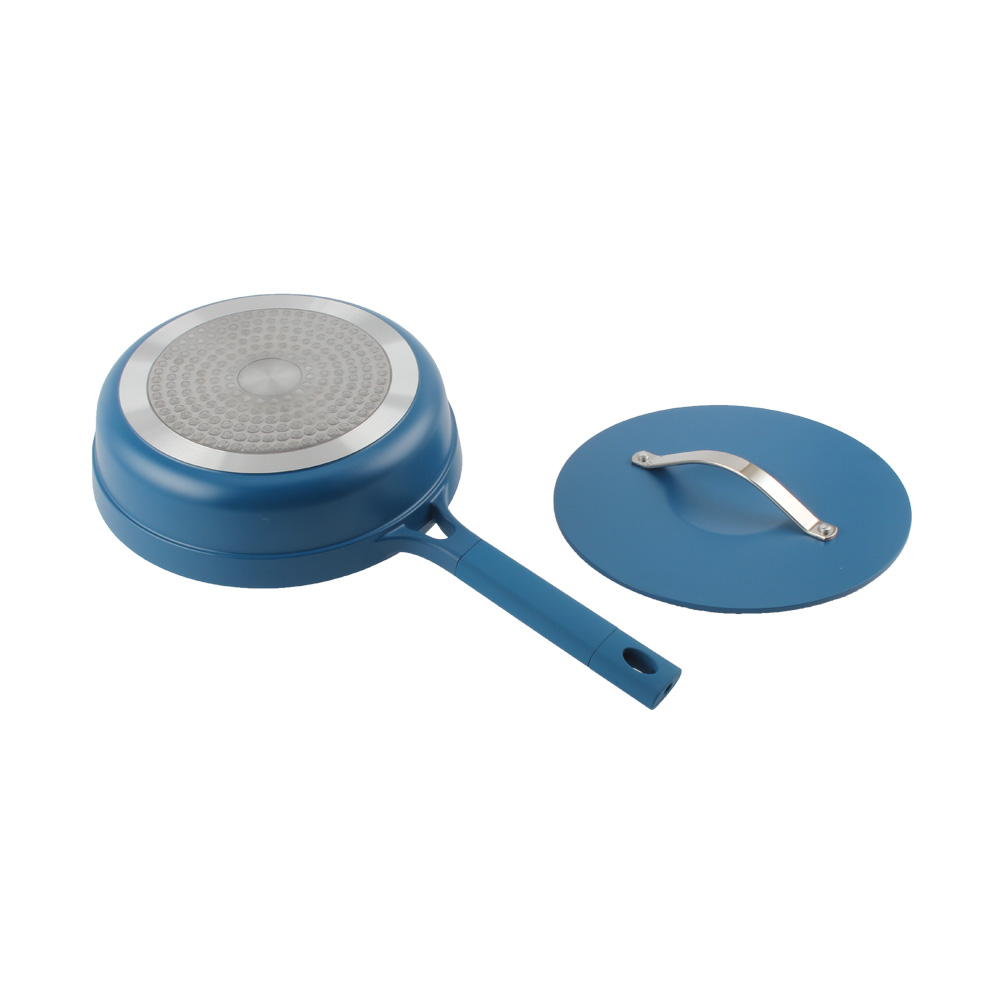 Coating Technology, Aluminum Casting Deep Frying Pan With Lid