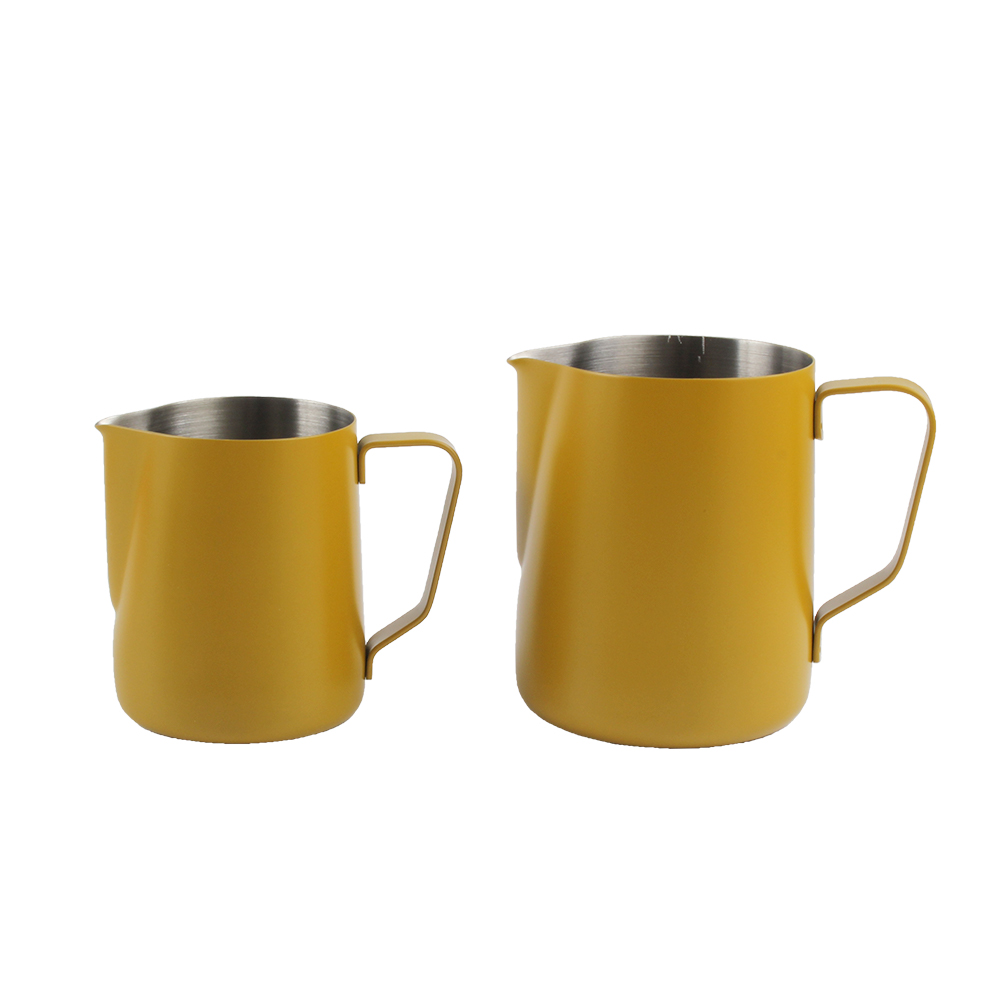 Milk Frother Pitcher Barista Tools, 350ml /12oz Stainless Steel Milk Cup