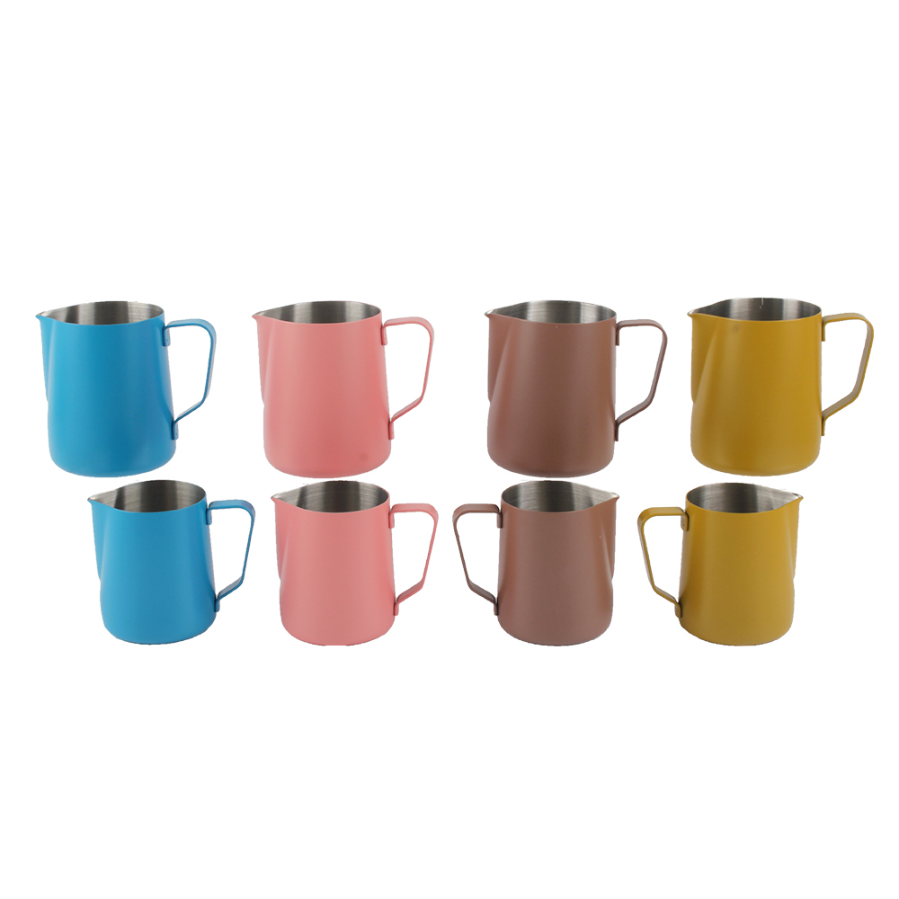 Milk Frother Pitcher Barista Tools, 350ml /12oz Stainless Steel Milk Cup