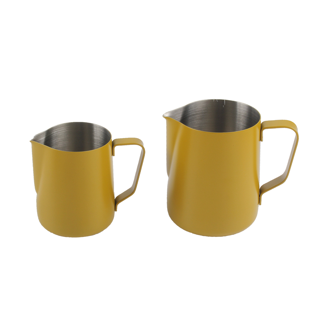 Milk Frother Pitcher Barista Tools, 350ml /12oz Stainless Steel Milk Cup