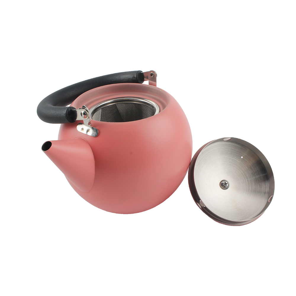 Classic Double Walled Teapot Coffee Pot With Infuser, Tea Kettle With Removable Infuser