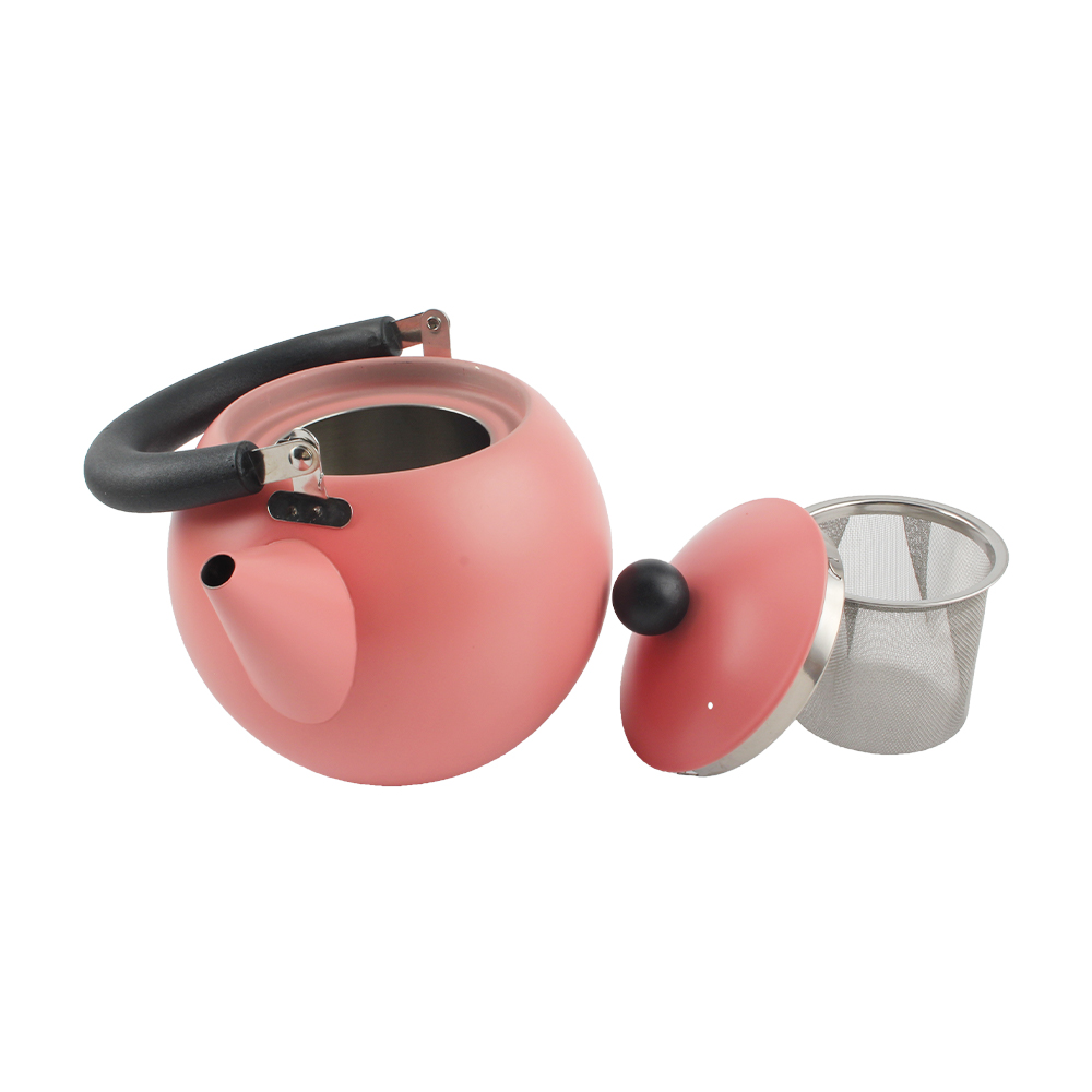 Classic Double Walled Teapot Coffee Pot With Infuser, Tea Kettle With Removable Infuser