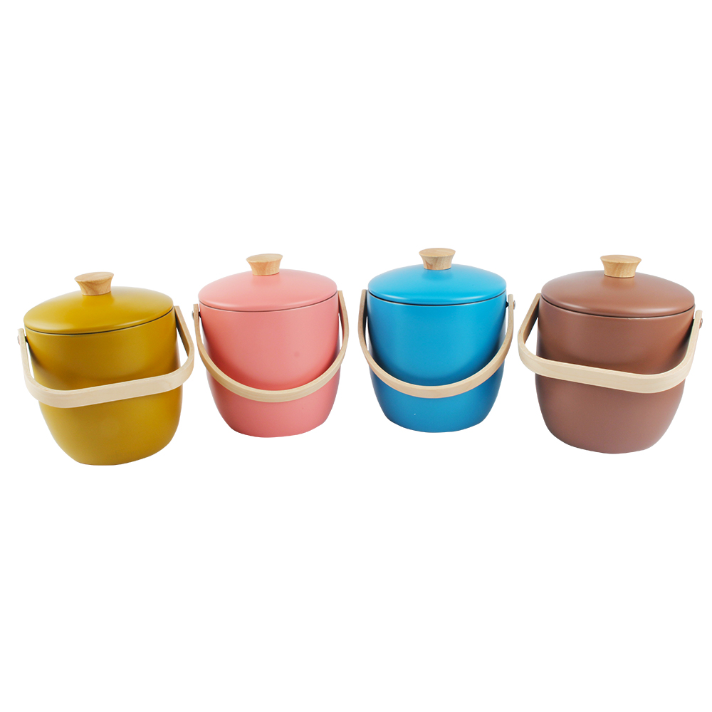 Stainless Steel Insulated Ice Bucket With Removable Lid