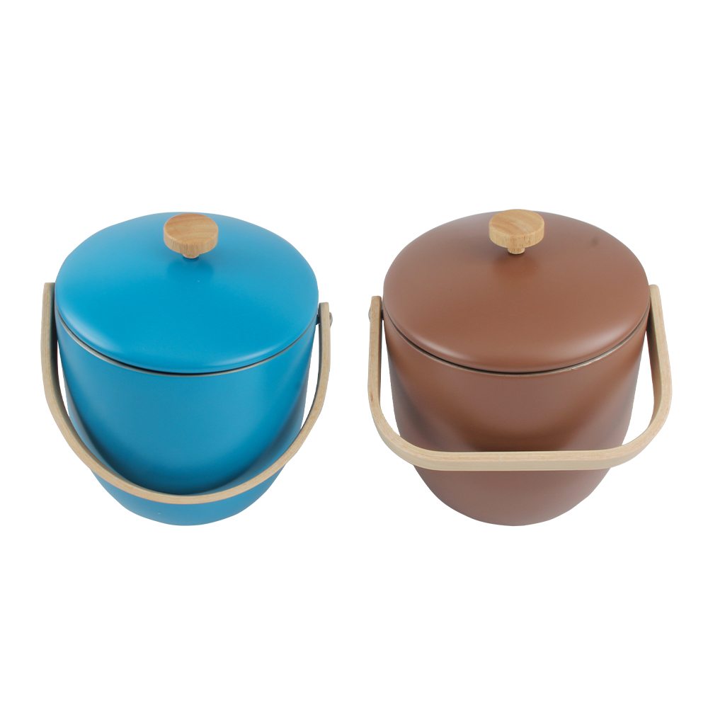 Stainless Steel Insulated Ice Bucket With Removable Lid