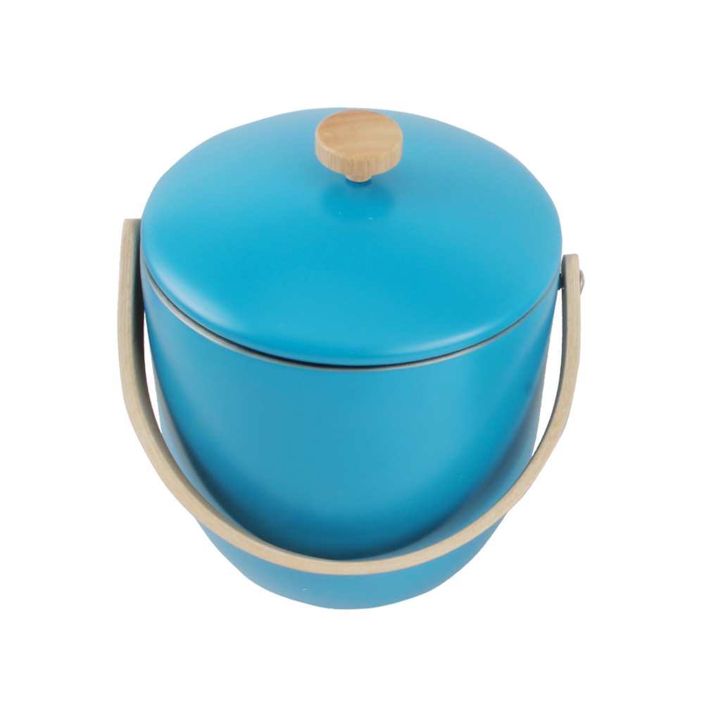 Stainless Steel Insulated Ice Bucket With Removable Lid