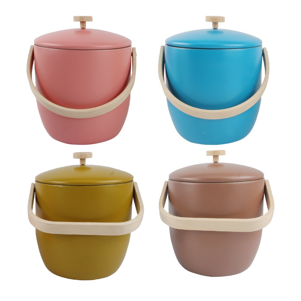 Stainless Steel Insulated Ice Bucket With Removable Lid
