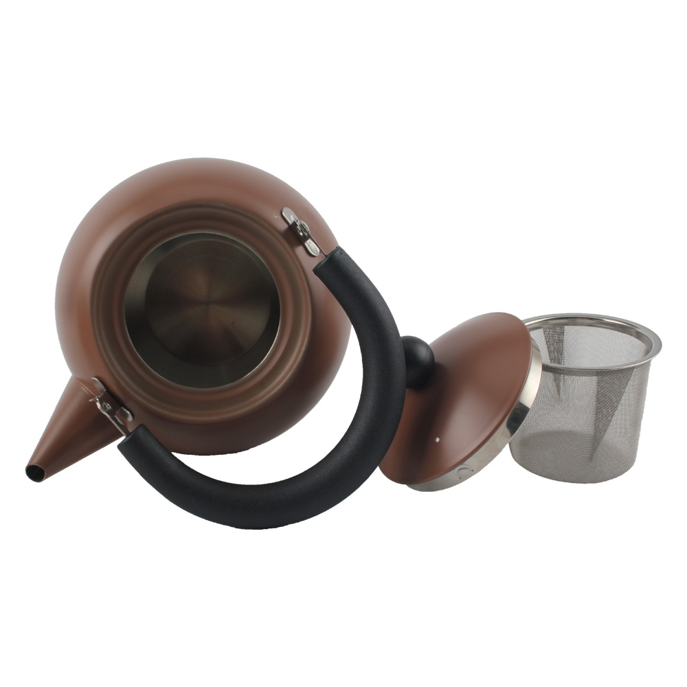 Teaware Set for Induction, Stainless Steel Teapot With Tea Strainer And Infuser